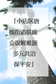 小店区唐槐街道联席会议解难题 多元共治保平安