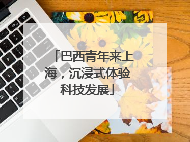 巴西青年来上海，沉浸式体验科技发展