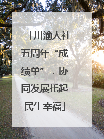 川渝人社五周年“成绩单”：协同发展托起民生幸福