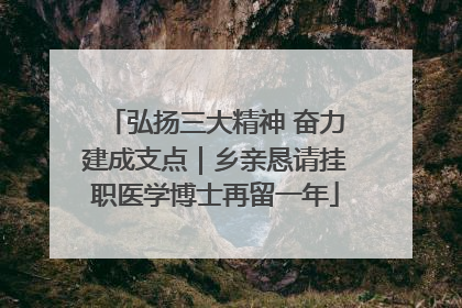 弘扬三大精神 奋力建成支点｜乡亲恳请挂职医学博士再留一年