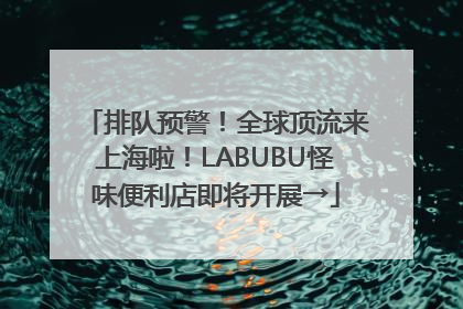 排队预警！全球顶流来上海啦！LABUBU怪味便利店即将开展→