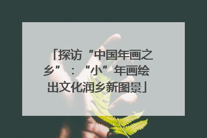 探访“中国年画之乡”：“小”年画绘出文化润乡新图景