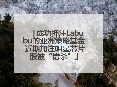 成功押注Labubu的亚洲策略基金 近期加注明星芯片股被“错杀”