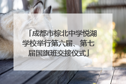 成都市棕北中学悦湖学校举行第六届、第七届国旗班交接仪式