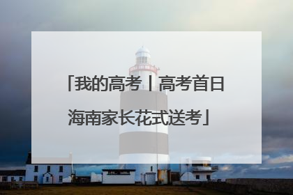 我的高考丨高考首日 海南家长花式送考