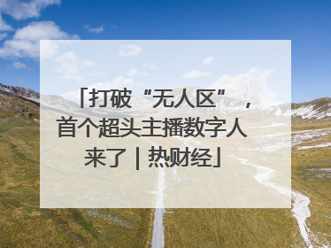打破“无人区”，首个超头主播数字人来了｜热财经