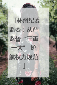 林州纪委监委：从严监督“三重一大” 护航权力规范