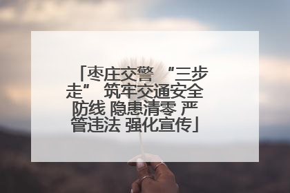 枣庄交警 “三步走” 筑牢交通安全防线 隐患清零 严管违法 强化宣传