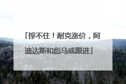 撑不住！耐克涨价，阿迪达斯和彪马或跟进