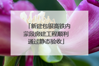 新建包银高铁内蒙段房建工程顺利通过静态验收