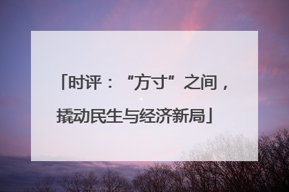 时评：“方寸”之间，撬动民生与经济新局