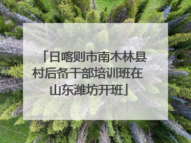 日喀则市南木林县村后备干部培训班在山东潍坊开班