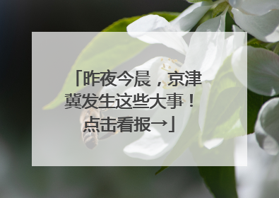 昨夜今晨，京津冀发生这些大事！点击看报→