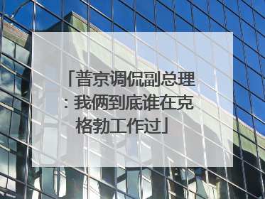 普京调侃副总理：我俩到底谁在克格勃工作过