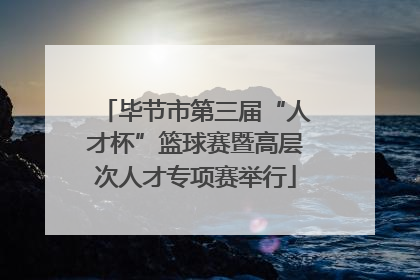 毕节市第三届“人才杯”篮球赛暨高层次人才专项赛举行