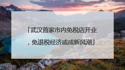 武汉首家市内免税店开业，免退税经济或成新风潮