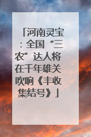 河南灵宝：全国“三农”达人将在千年雄关吹响《丰收集结号》
