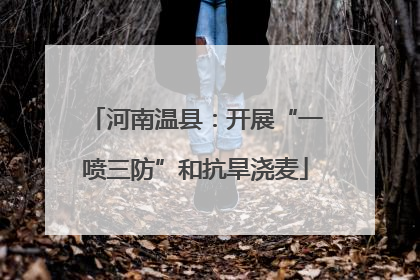 河南温县：开展“一喷三防”和抗旱浇麦