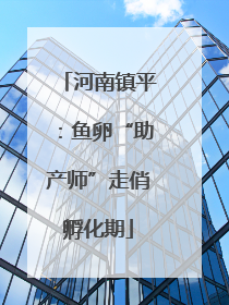 河南镇平：鱼卵“助产师”走俏孵化期