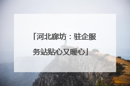 河北廊坊：驻企服务站贴心又暖心