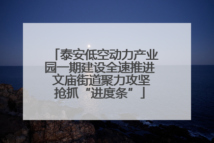 泰安低空动力产业园一期建设全速推进 文庙街道聚力攻坚抢抓“进度条”
