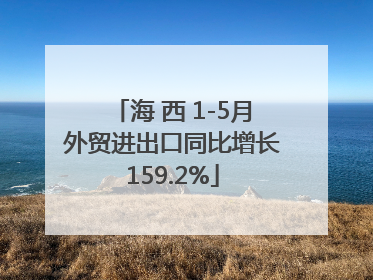 海 西 1-5月外贸进出口同比增长159.2%