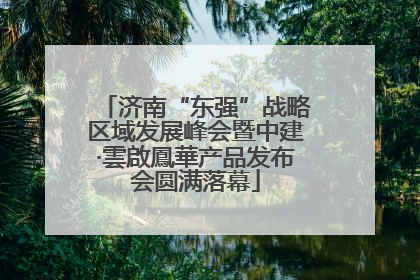 济南“东强”战略区域发展峰会暨中建·雲啟鳳華产品发布会圆满落幕