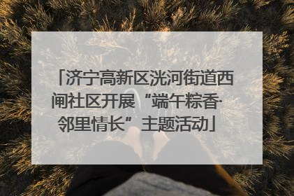 济宁高新区洸河街道西闸社区开展“端午粽香·邻里情长”主题活动