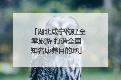 湖北咸宁构建全季旅游 打造全国知名康养目的地