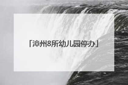 漳州8所幼儿园停办