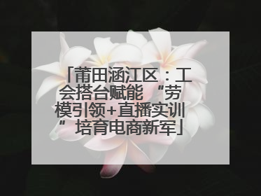 莆田涵江区：工会搭台赋能 “劳模引领+直播实训”培育电商新军
