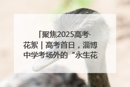 聚焦2025高考·花絮｜高考首日，淄博中学考场外的“永生花”传递温暖与祝福