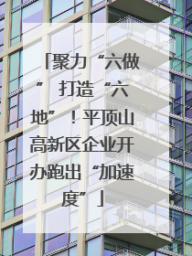聚力“六做” 打造“六地”！平顶山高新区企业开办跑出“加速度”