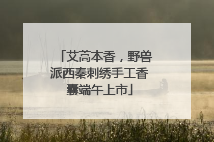 艾蒿本香，野兽派西秦刺绣手工香囊端午上市