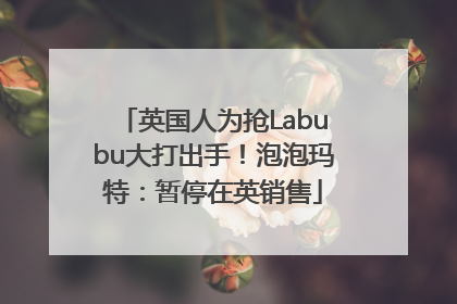 英国人为抢Labubu大打出手！泡泡玛特：暂停在英销售
