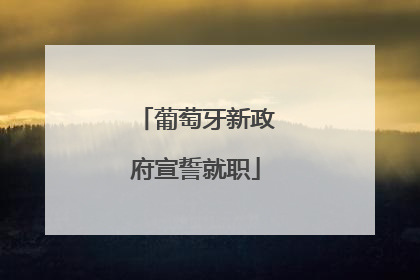 葡萄牙新政府宣誓就职