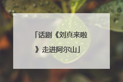 话剧《刘真来啦》走进阿尔山