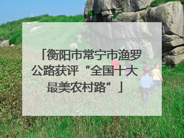衡阳市常宁市渔罗公路获评“全国十大最美农村路”