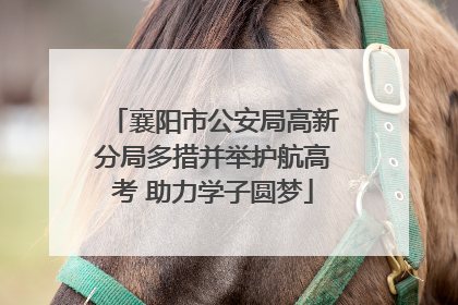 襄阳市公安局高新分局多措并举护航高考 助力学子圆梦