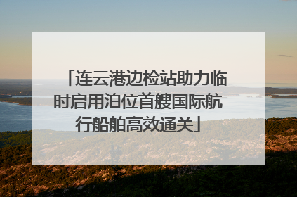 连云港边检站助力临时启用泊位首艘国际航行船舶高效通关