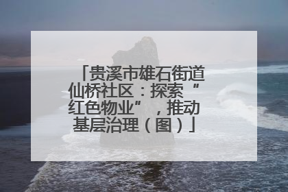 贵溪市雄石街道仙桥社区：探索“红色物业”，推动基层治理（图）