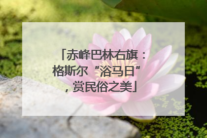 赤峰巴林右旗：格斯尔“浴马日”，赏民俗之美