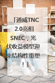 通威TNC 2.0亮相SNEC，光伏收益模型迎来结构性重塑！