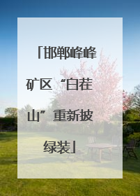 邯郸峰峰矿区“白茬山”重新披绿装