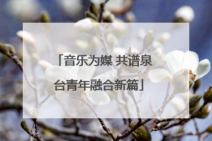 音乐为媒 共谱泉台青年融合新篇