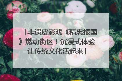 非遗皮影戏《精忠报国》燃动街区！沉浸式体验让传统文化活起来