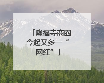 隆福寺商圈今起又多一“网红”