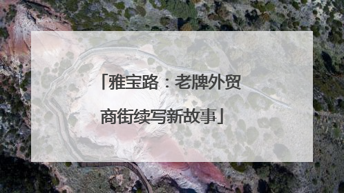 雅宝路：老牌外贸商街续写新故事
