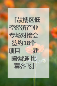 鼓楼区低空经济产业专场对接会签约18个项目——建圈强链 比翼齐飞
