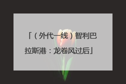 （外代一线）智利巴拉斯港：龙卷风过后